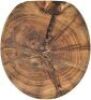 Sanilo Round Slow Close Toilet Seat, Molded Wood, Strong Hinges (Old Tree), Adjustable from 15.3 to 17.1 Length - Appears New
