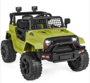 12V Kids Ride-On Truck Car w/ Parent Remote Control, Spring Suspension