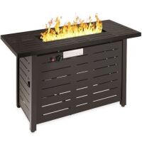 50,000 BTU Steel Propane Gas Fire Pit w/ Auto Ignition - 42in&nbsp;