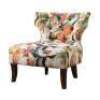 Hourglass Tufted Armless Chair