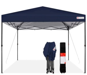 One-Person Setup Instant Pop Up Canopy w/ Wheeled Bag - 10x10ft