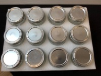 Case of 24-8oz. Glass Jars