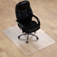 Chair Mat for Hardwood Floor - 1/8" Thick 47" X 59" Crystal Clear, Can't be Used on Carpet Floor