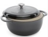 6qt Non-Stick Enamel Cast-Iron Dutch Oven Kitchen Cookware w/ Side Handles