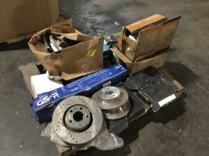 Pallet of Car Parts, Mostly Rotors & Brakes - Mixed Condition 