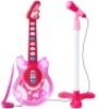 Kids Pretend Play Guitar Musical Instrument Toy w/ Microphone, Stand - 19in
