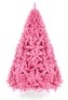 Pink Artificial Fir Christmas Tree w/ Foldable Stand, 6ft