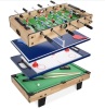 4-in-1 Multi Game Table Set w/ Air Hockey, Table Tennis, Billiards, Foosball