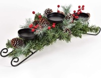 Christmas Candle Holder Centerpiece
