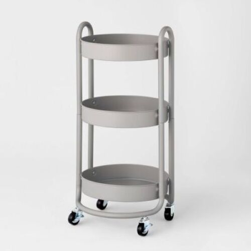 3 Tier Round Metal Utility Cart - Brightroom&trade;