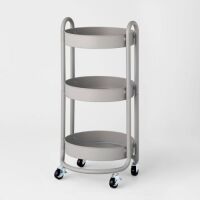 3 Tier Round Metal Utility Cart - Brightroom&trade;