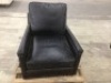 Pottery Barn Leather Chair, No Feet