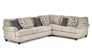 Broyhill Claremont Sectional, Dirty, Missing One Foot