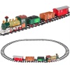 Kids Electric Railway Train Track Toy Play Set w/ Music, Lights