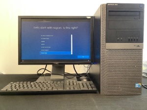 Dell OptiPlex 980 Tower Computer w/ Dell Monitor, Keyboard & Mouse