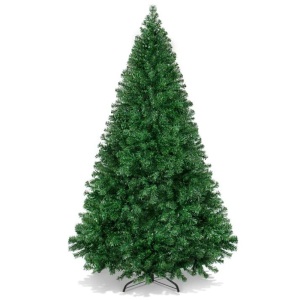 Premium Artificial Pine Christmas Tree w/ 1,000 Tips, Foldable Metal Base