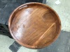 Galleon Gourmet 18" Lazy Susan Acacia Wood Turntable Tray