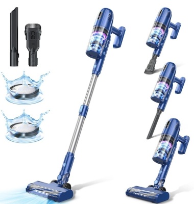PRETTYCARE P1 Lightweight Cordless Vacuum Cleaner for Hard Floor
