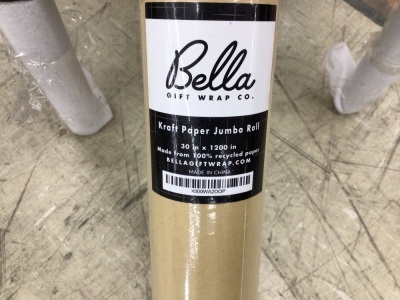 Bella Kraft Paper Jumbo Roll, 30" x 1200"