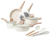 Carote White Granite 11 Pc Cookware Set