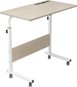 SogesHome 31.5" Adjustable Rolling Bed Table/ Laptop Stand with Tablet Slot