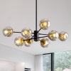 Sputnik Chandelier Pendant Light with Glass Globes