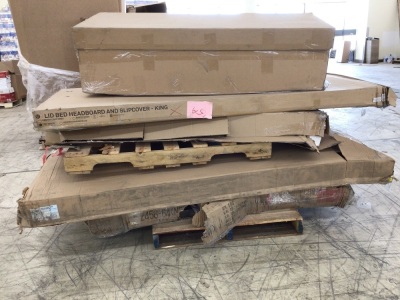 Pallet of Presorted Assorted Furniture Pieces & Parts of Sets