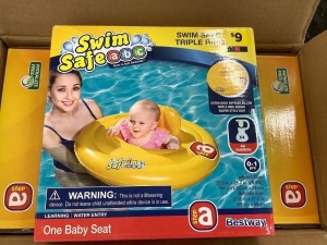 Box of 6 Swim Safe Triple Ring Baby Floats