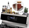 30" Brushed Stainless Stove Shelf