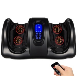 Therapeutic Foot Massager w/ High Intensity Rollers, Remote, 3 Modes