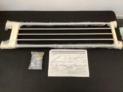 Expandable Closet Tension Shelf Storage Rack, 39.76-60.04 Inch