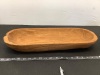 Decorative Wooden Bread Bowl