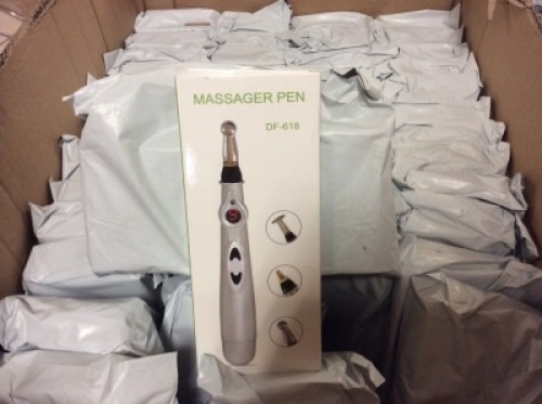 Lot of (48)&nbsp;Handheld 3-in-1 Electronic Acupuncture Massage Pens - New