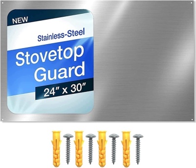 24" x 30" Reversible Metal Stovetop Backsplash