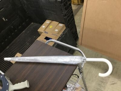 Lot of (10) Clear Umbrellas 