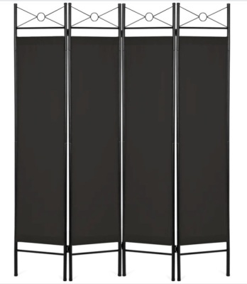 4-Panel Folding Privacy Screen Room Divider, 6ft