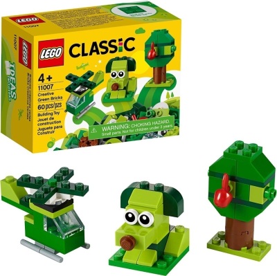 LEGO Classic Green Bricks 11007 Starter Set (60 Pieces)