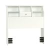 Sauder Shoal Creek Twin Bookcase Headboard, Soft White Finish