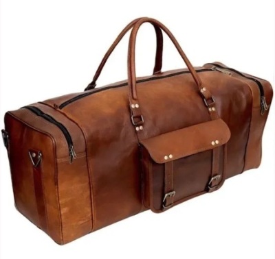 Cuero Leather Weekender Duffle Bag