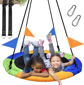 PACEARTH 40 Inch Saucer Tree Swing