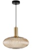 Debbte Industrial Vintage Glass Pendant Light