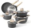 CAROTE Nonstick Granite Cookware Set, 10 Pcs 