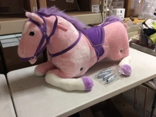 Spring Rocking Horse Plush Ride on Toy - Missing Parts&nbsp;