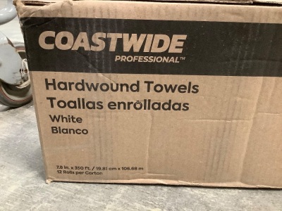 Box of 12 Rolls Coastwide Hardwound Towels