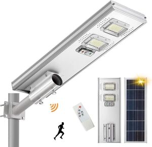 Lovus 800W Solar Parking Lot Lights, 30000LM LED Commercial Street Light Dusk to Dawn with Motion Sensor and Remote Control, Wall or Pole Mount, ST100-033 