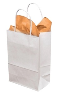 Case of 250 Staples 8" x 4 1/2" x 10 1/2" Paper Bags