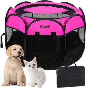 GOOZII Portable Pet Playpen for Small Pets 