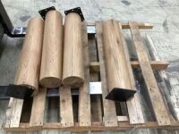 Lot of (4) Heavy Wooden Table Legs&nbsp;