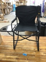 Ubon Collapsible Chair W/ Side Pockets and Table 