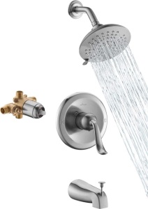 Brushed Nickel Shower System Trim Kit 